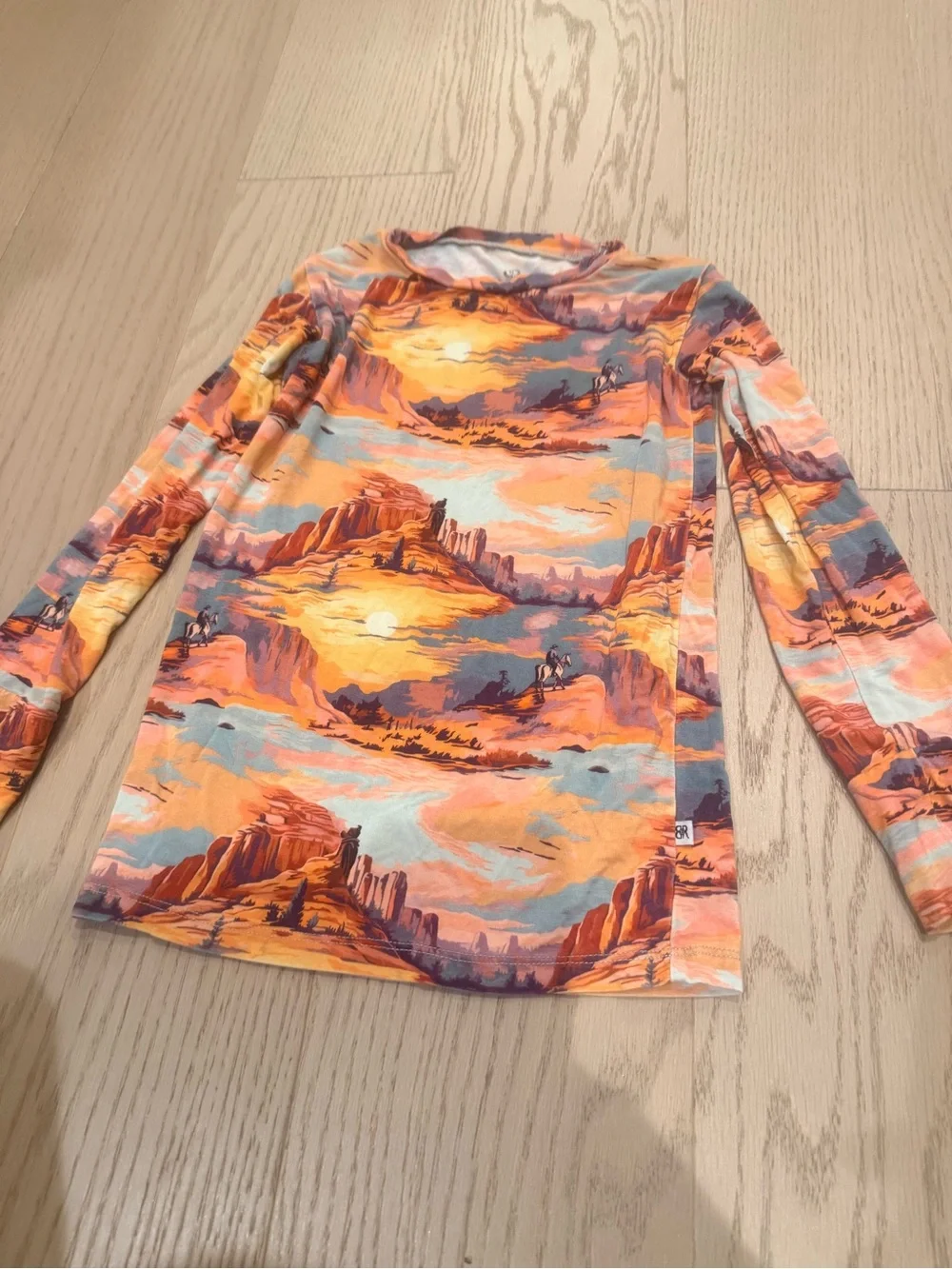 Bums and Roses Saddle Up Sunset Long sleeve